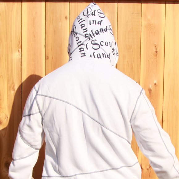 Scotland Zip-Up Hoodie Size Medium Stylish Colouration - Picture 3 of 7